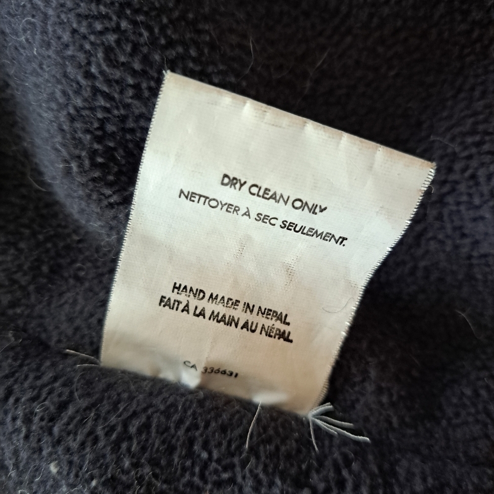 Laudromat wool men's jacket hooded coat sweater cardigan Made in Nepal - Picture 9 of 15